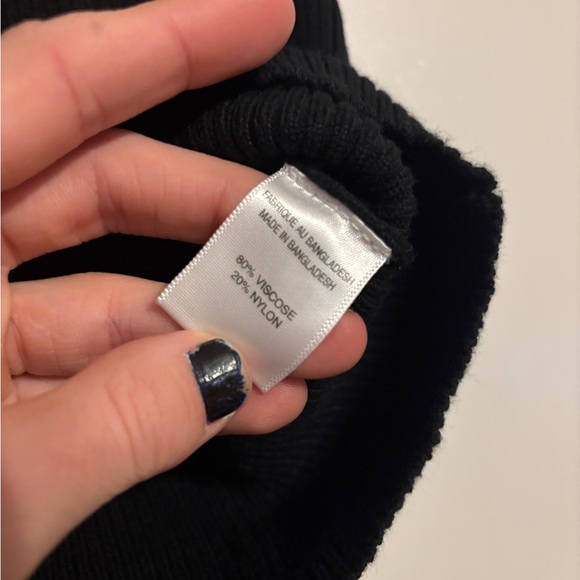 3 for $25! Lily White Black Ribbed Tank Top - Picture 4 of 4